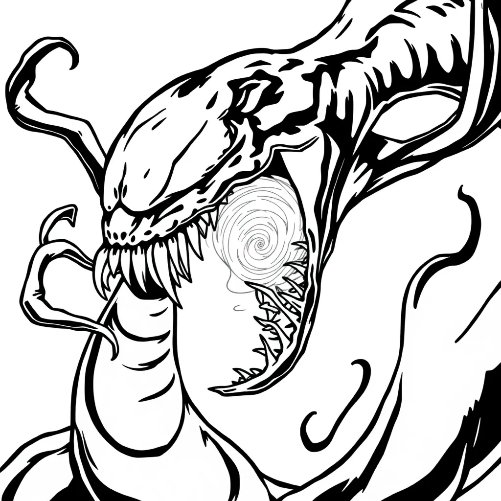 Venom coloring page