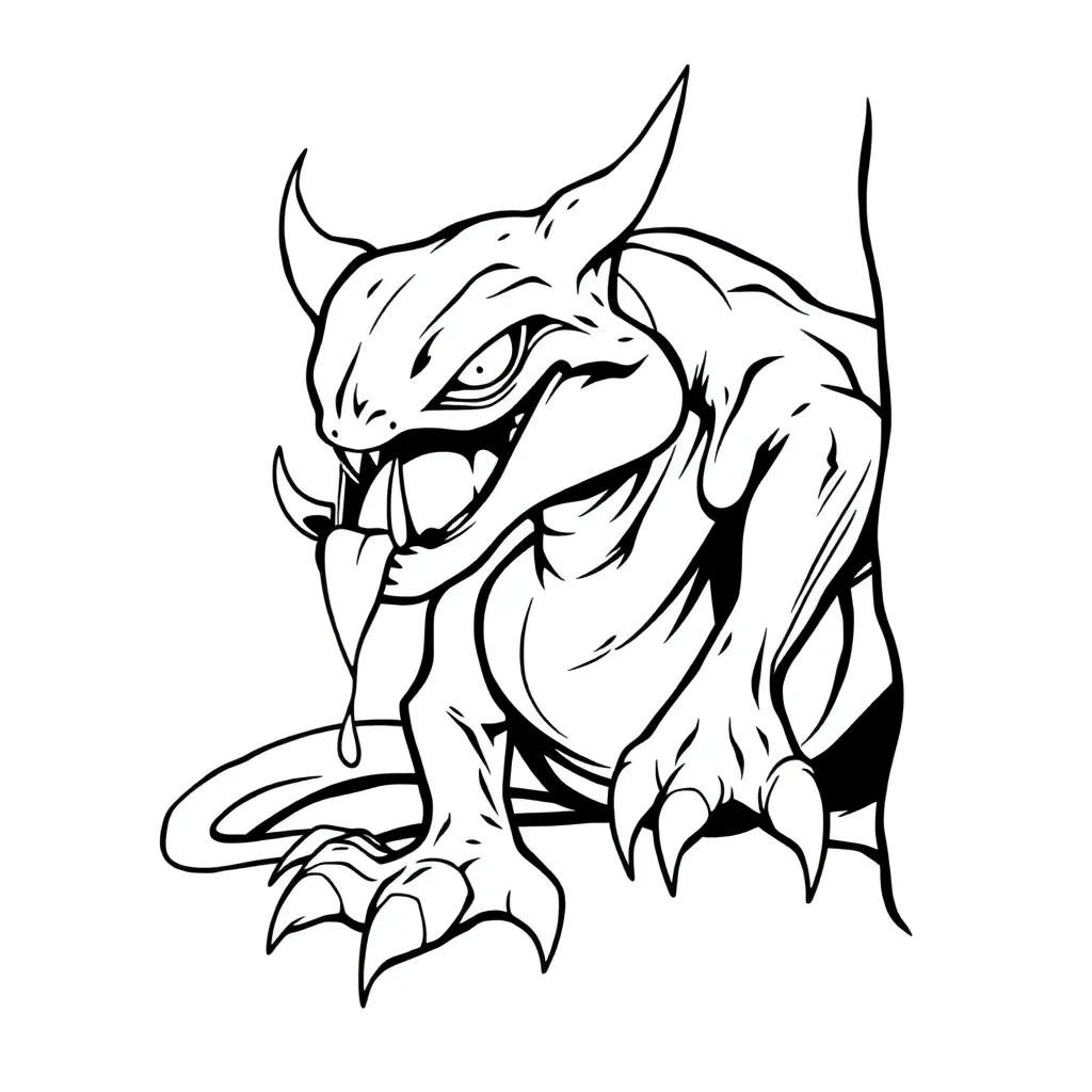 Venom coloring page