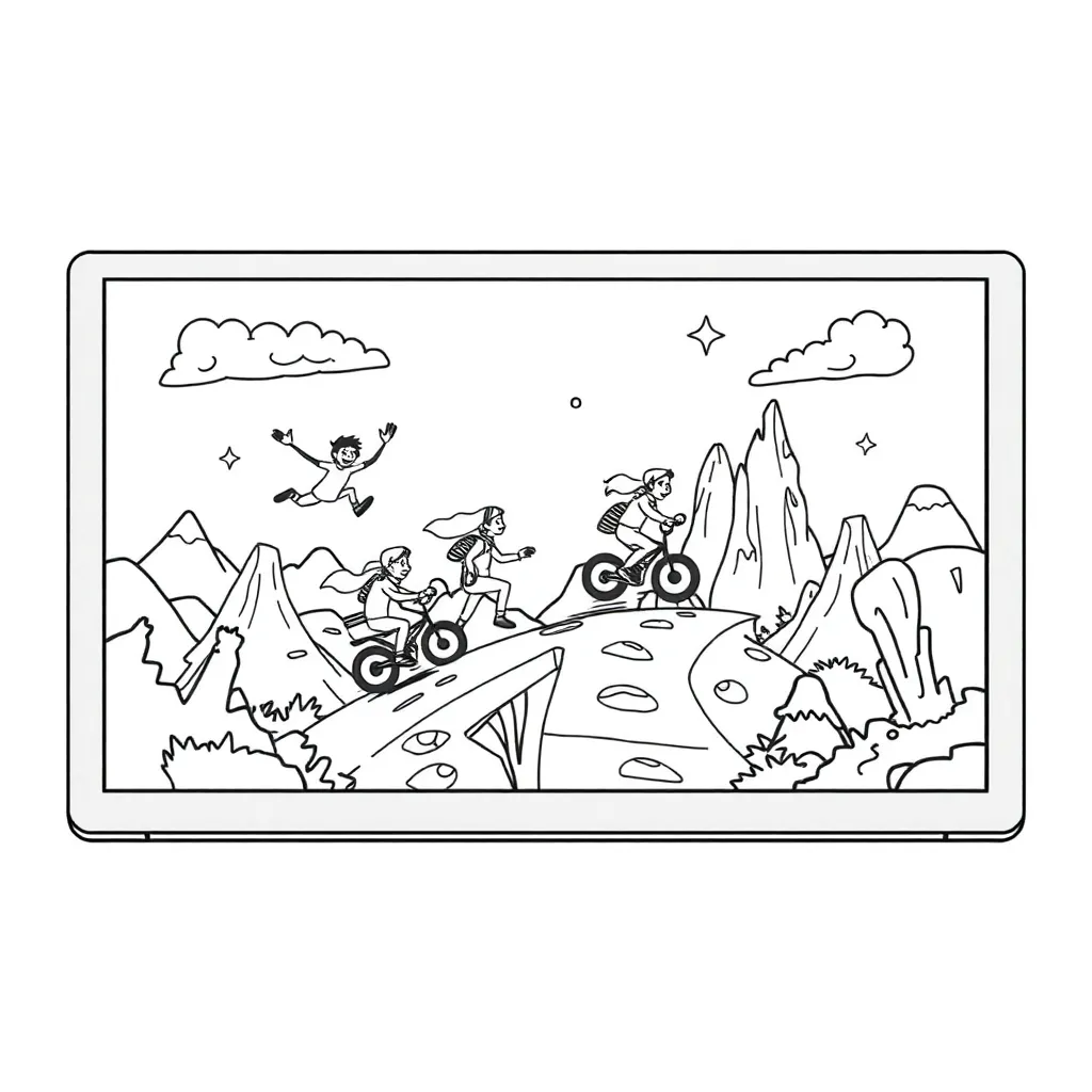 Video Games coloring page