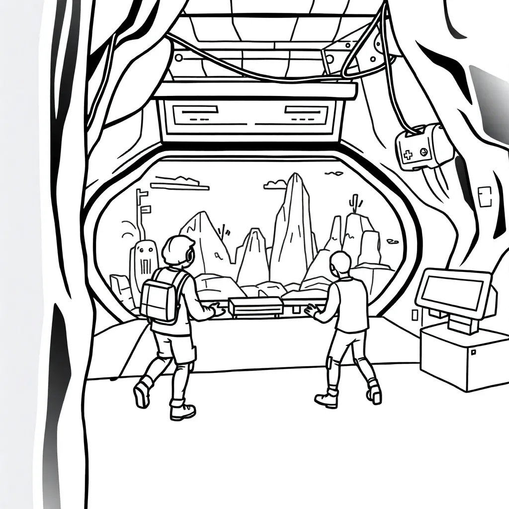 Video Games coloring page