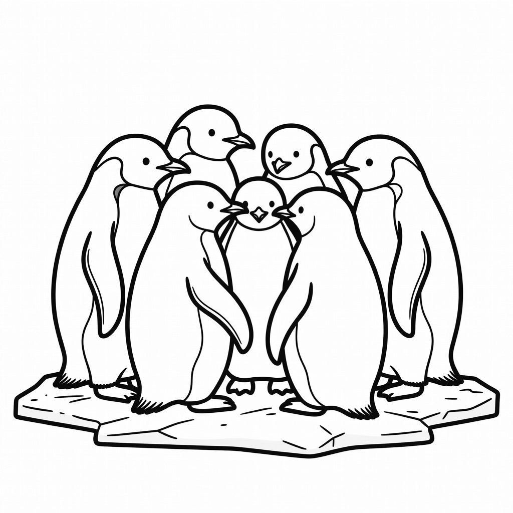 Winter Wildlife coloring page