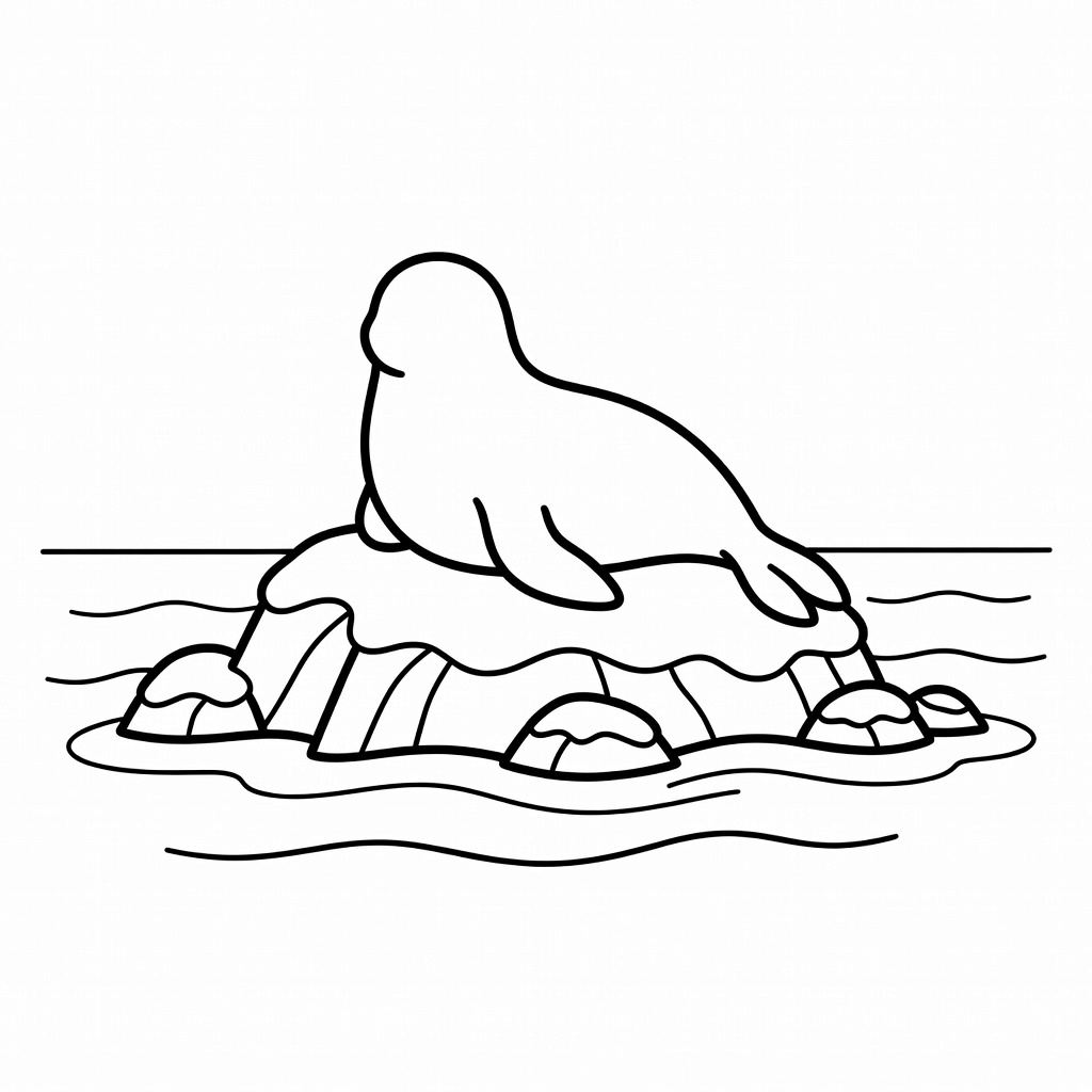 Winter Wildlife coloring page