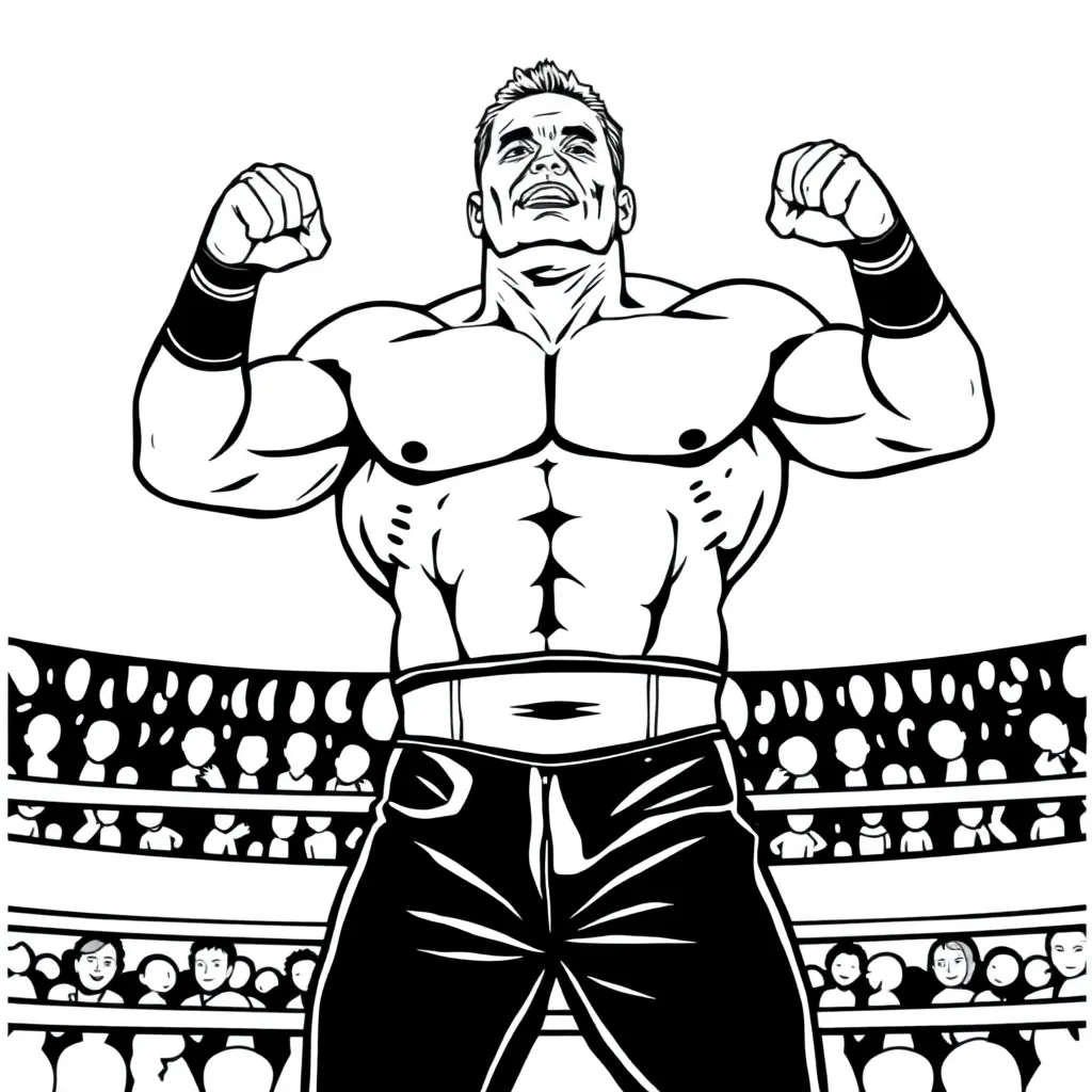 WWE & Wrestling coloring page