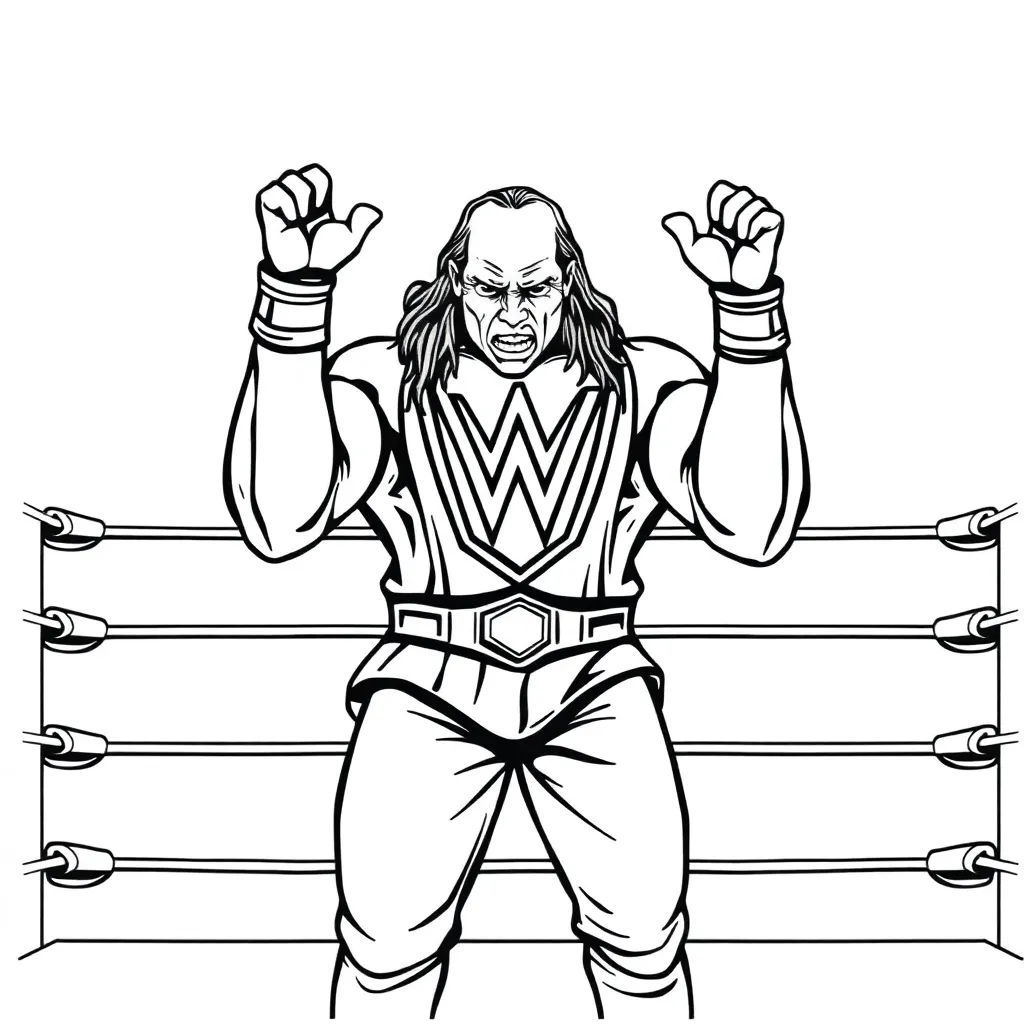 WWE & Wrestling coloring page
