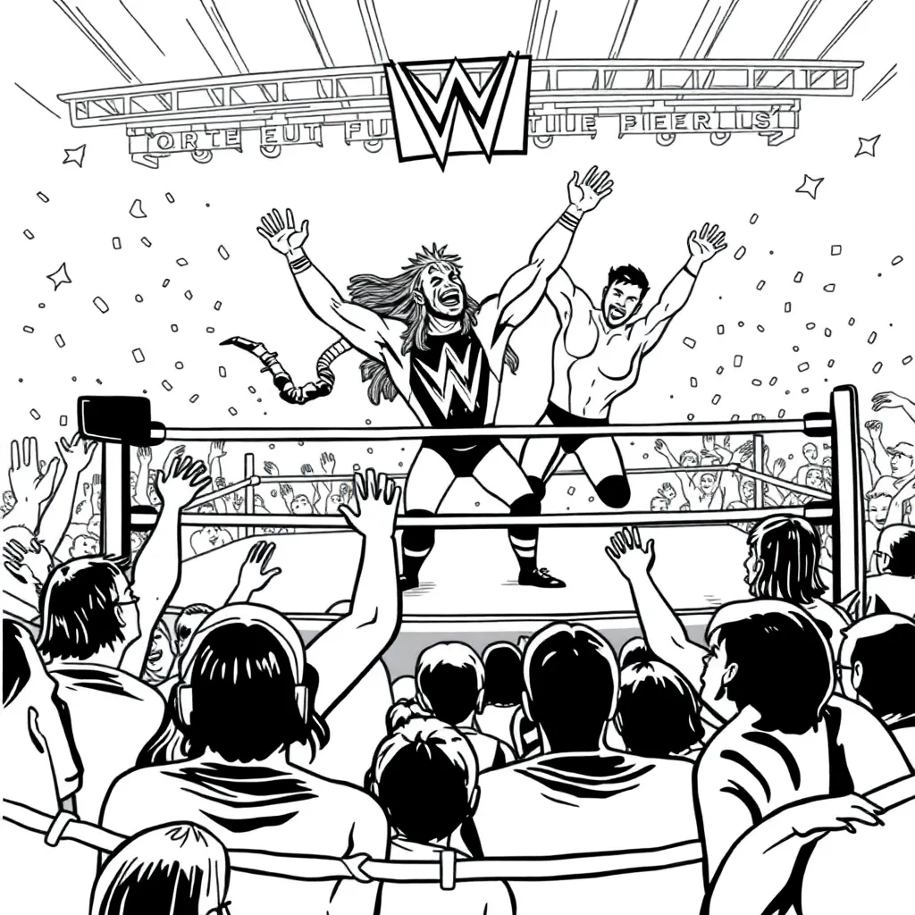 WWE & Wrestling coloring page
