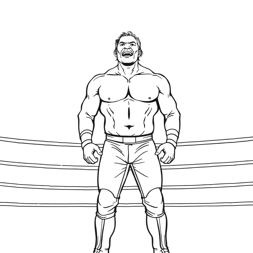 WWE & Wrestling coloring page