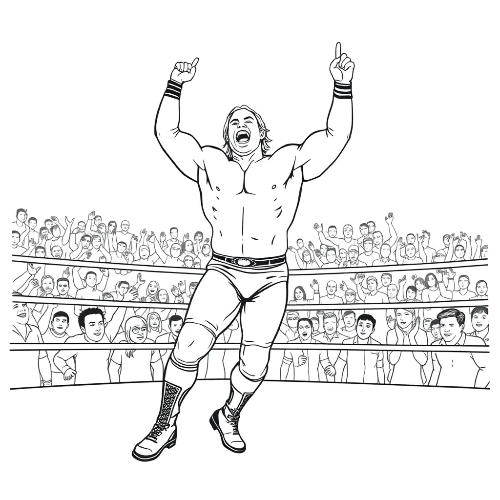 WWE & Wrestling coloring page