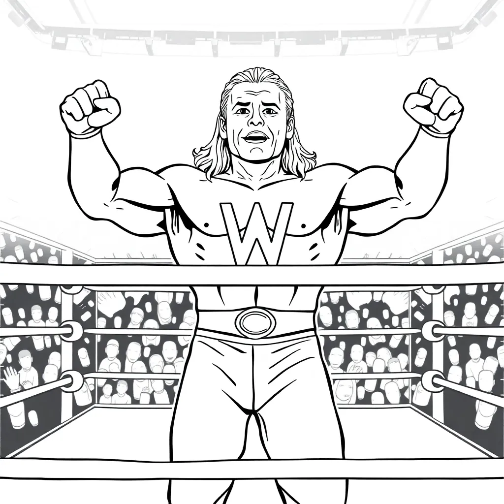 WWE & Wrestling coloring page