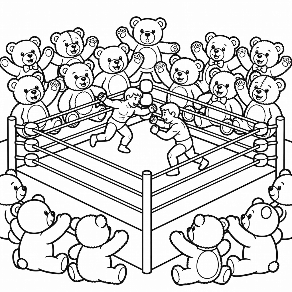 WWE & Wrestling coloring page