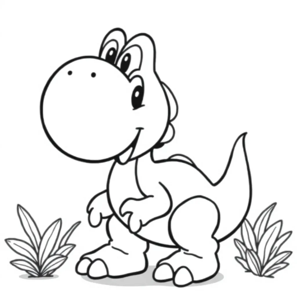 Yoshi coloring page