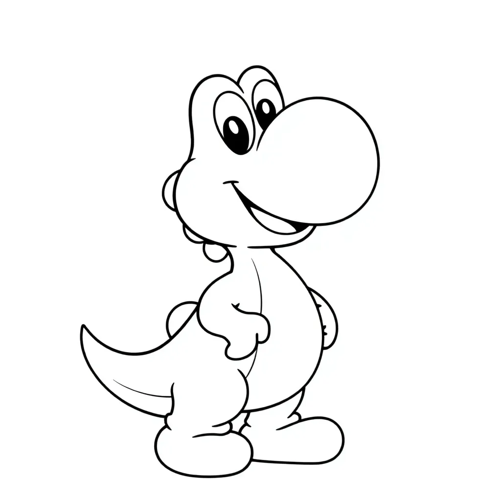 Yoshi coloring page