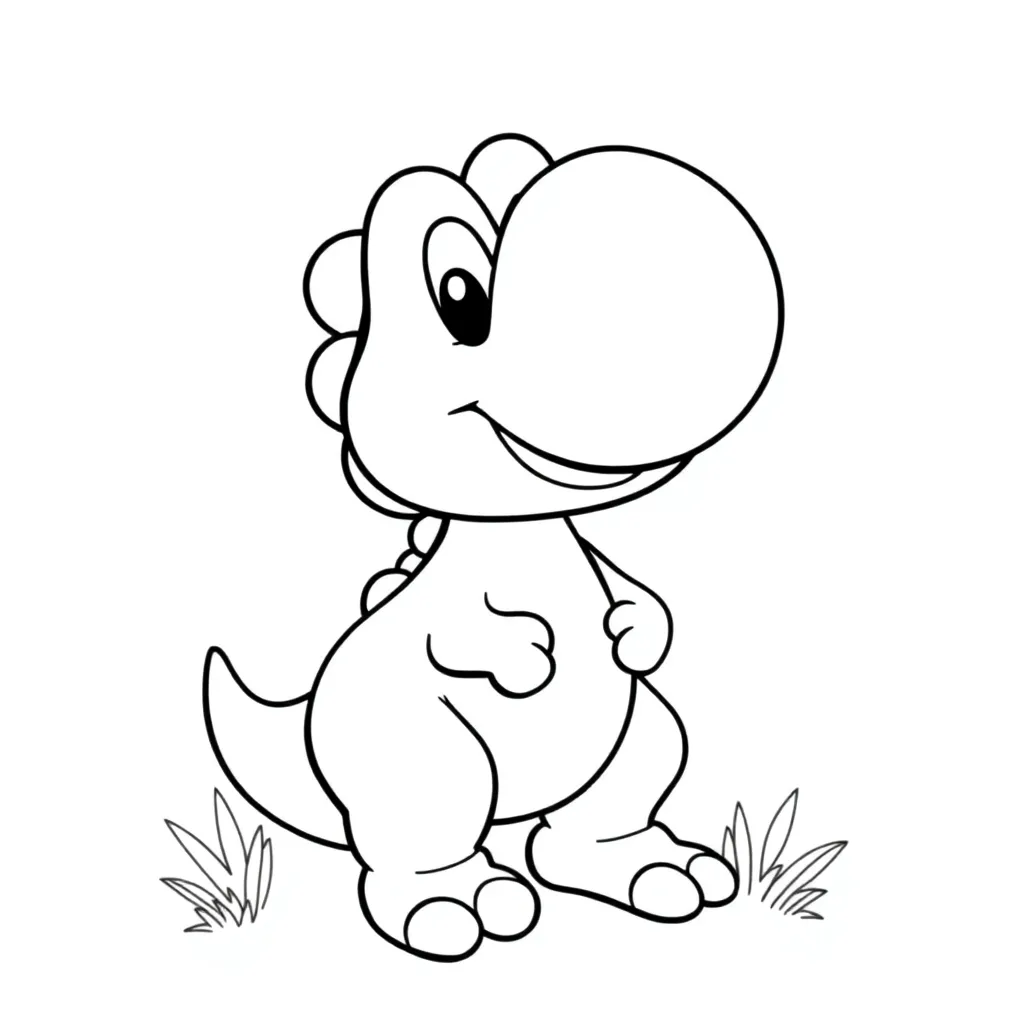 Yoshi coloring page
