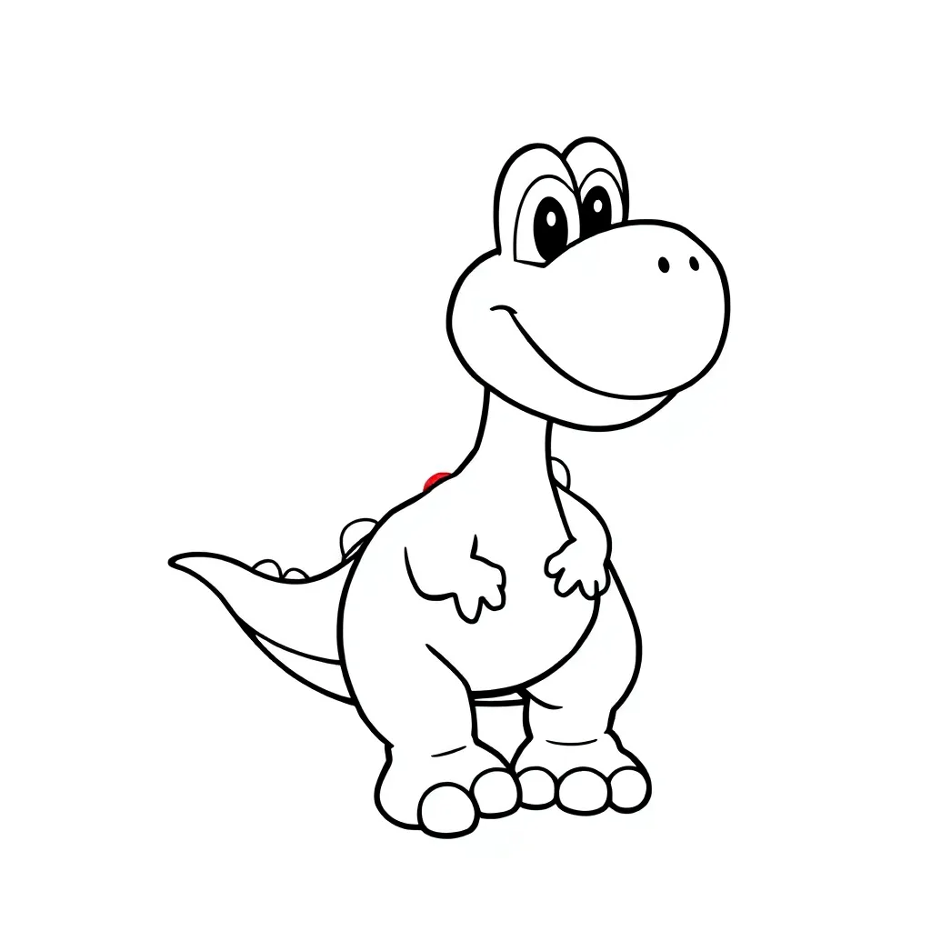 Yoshi coloring page