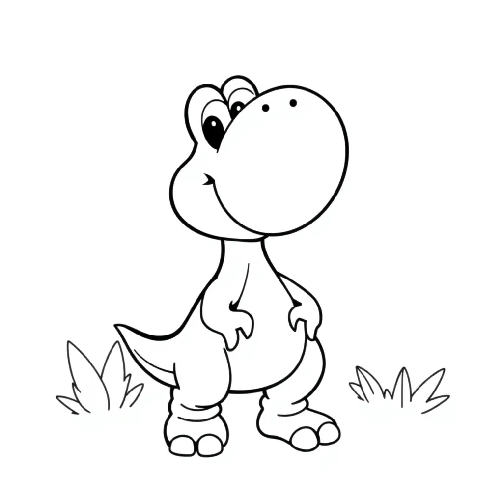 Yoshi coloring page