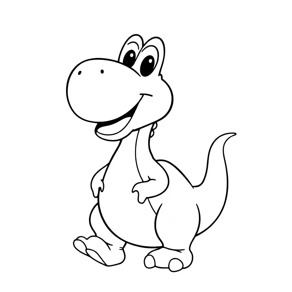 Yoshi coloring page