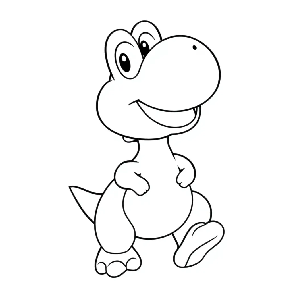 Yoshi coloring page