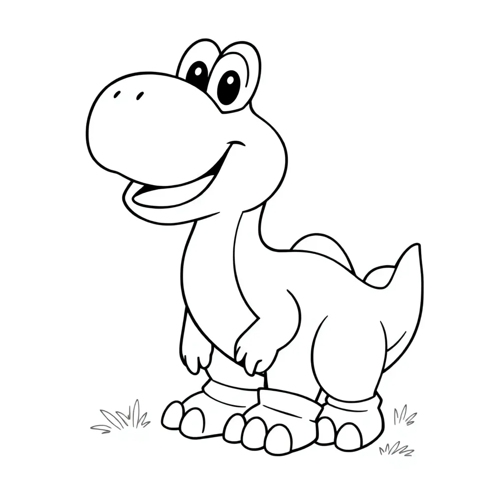 Yoshi coloring page