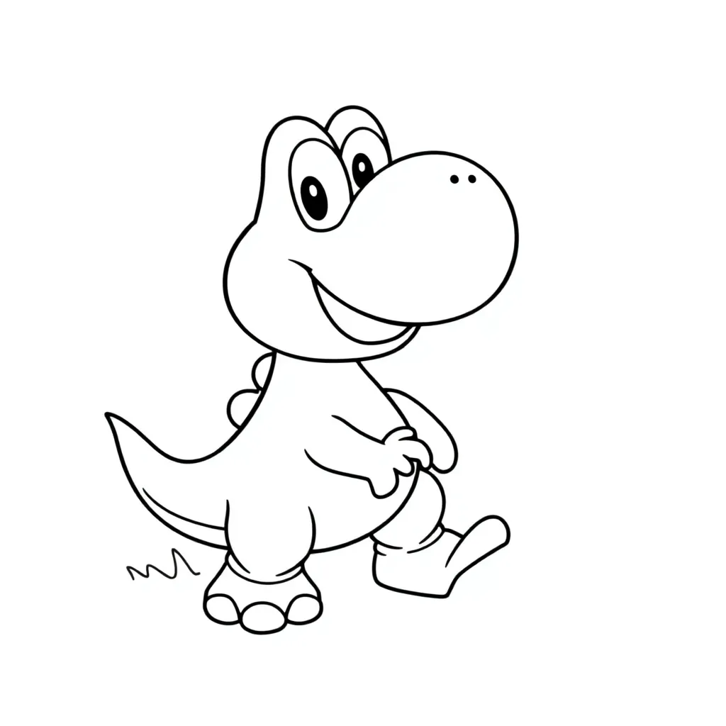 Yoshi coloring page