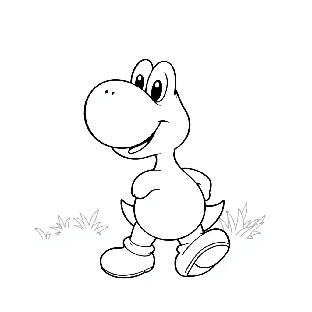 Yoshi coloring page