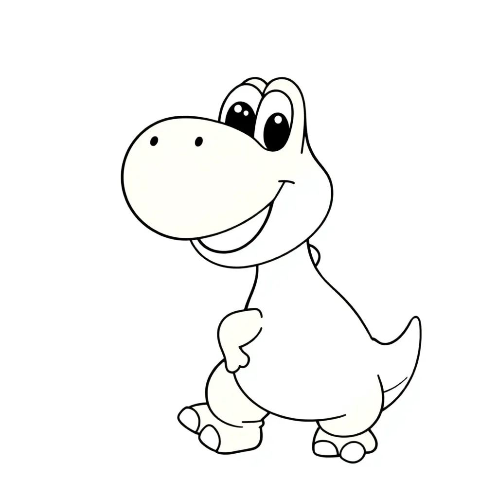 Yoshi coloring page