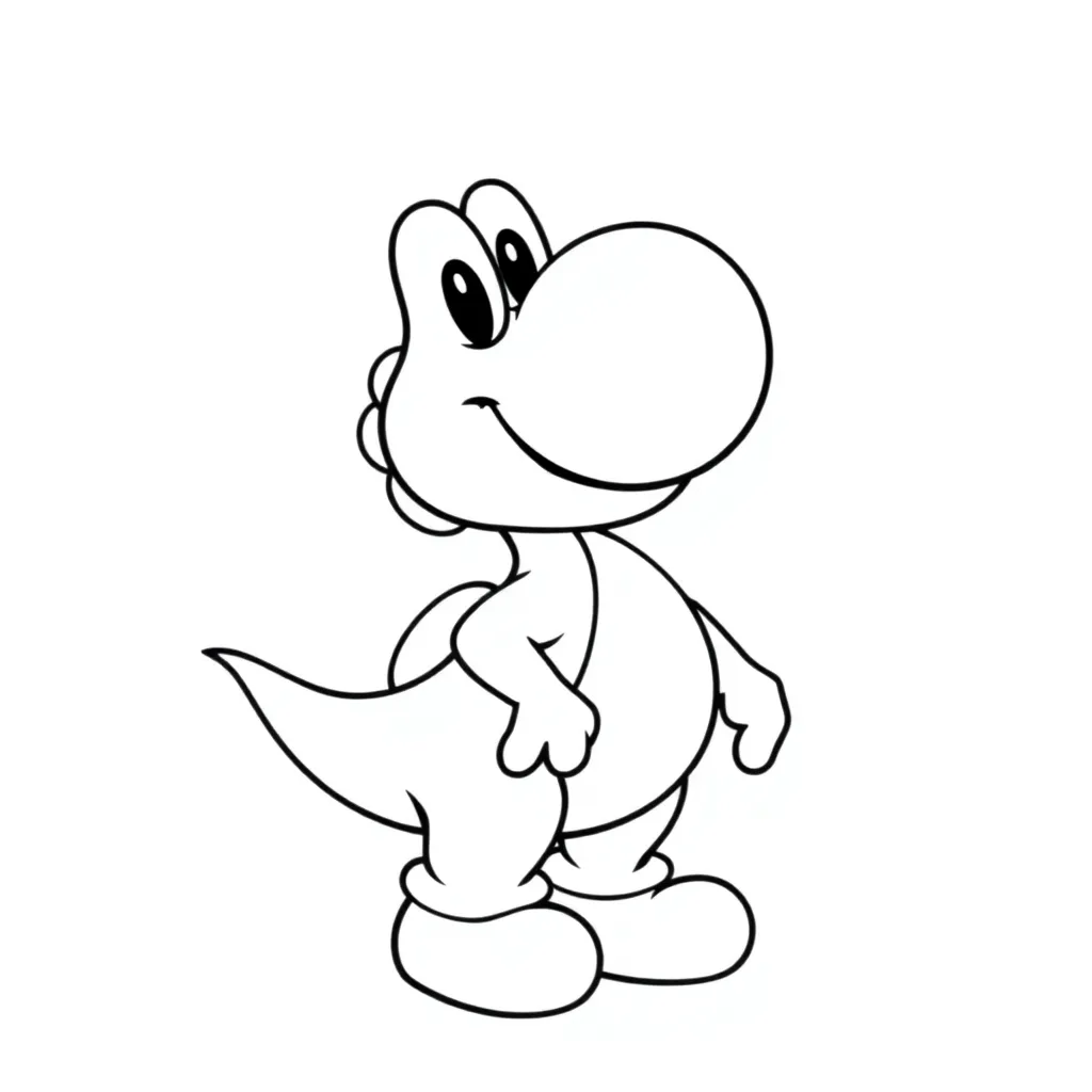 Yoshi coloring page