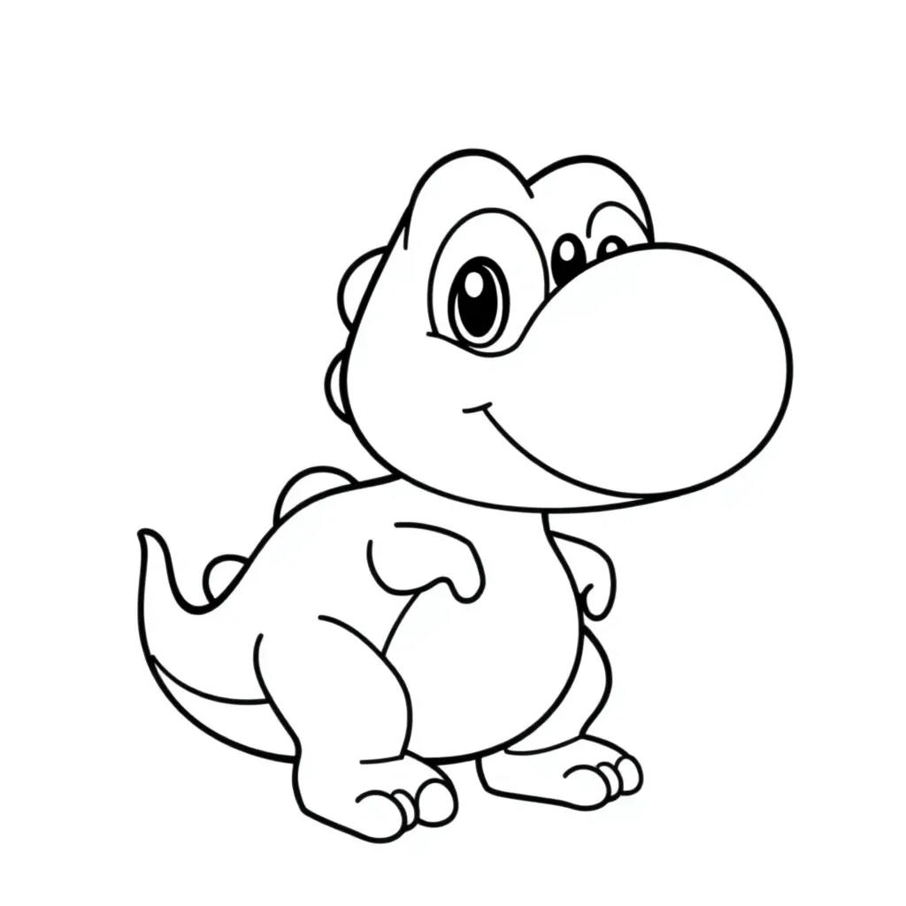Yoshi coloring page