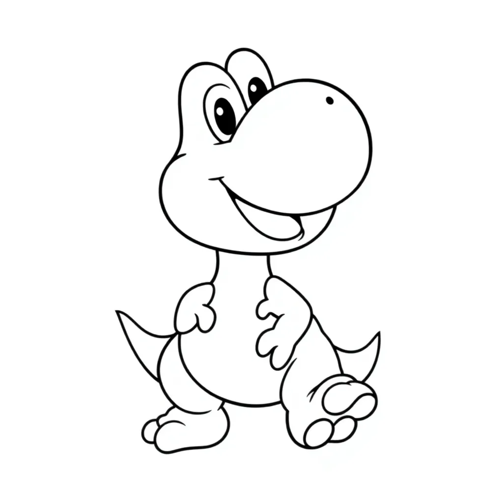 Yoshi coloring page