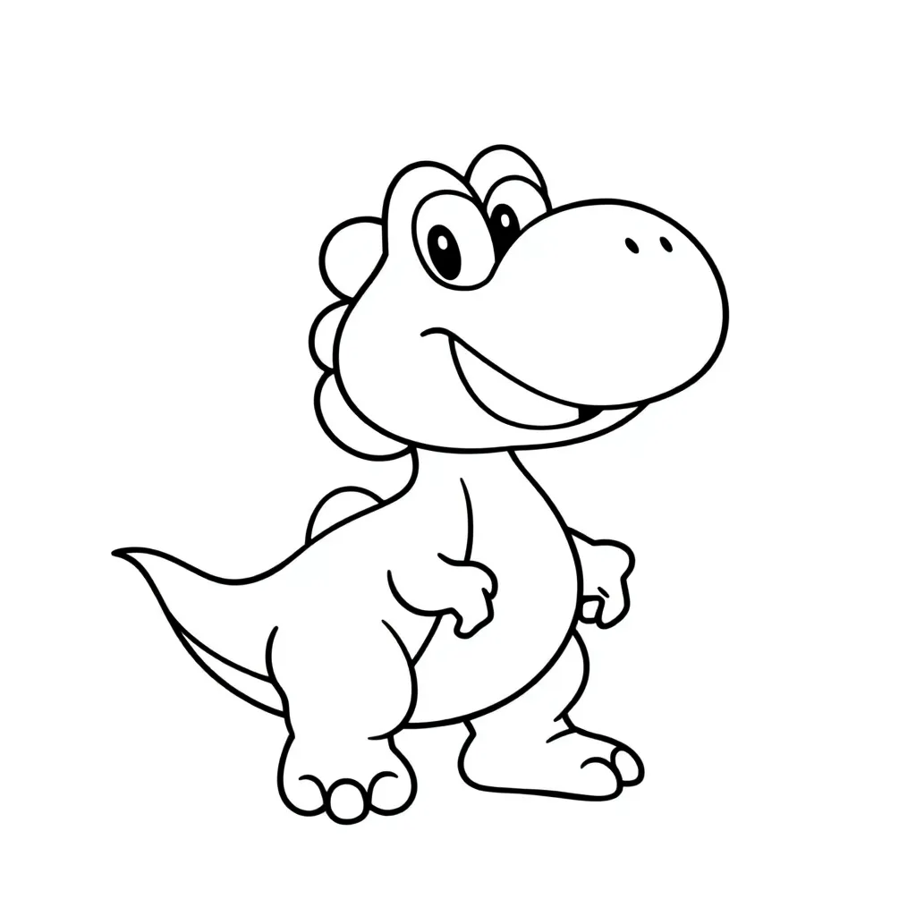 Yoshi coloring page