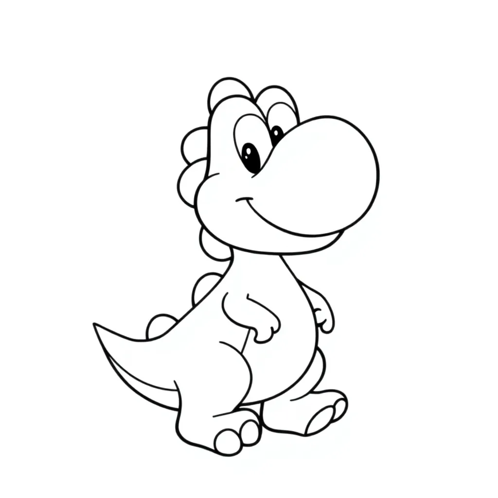 Yoshi coloring page