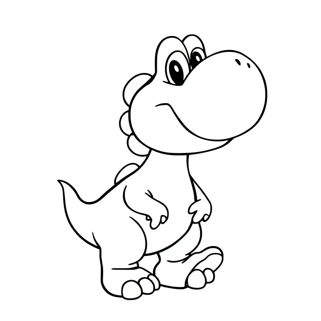 Yoshi coloring page