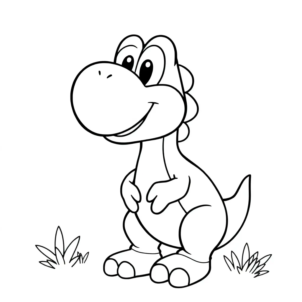 Yoshi coloring page