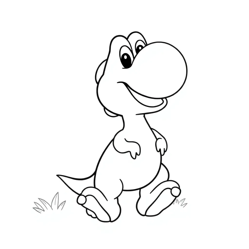Yoshi coloring page