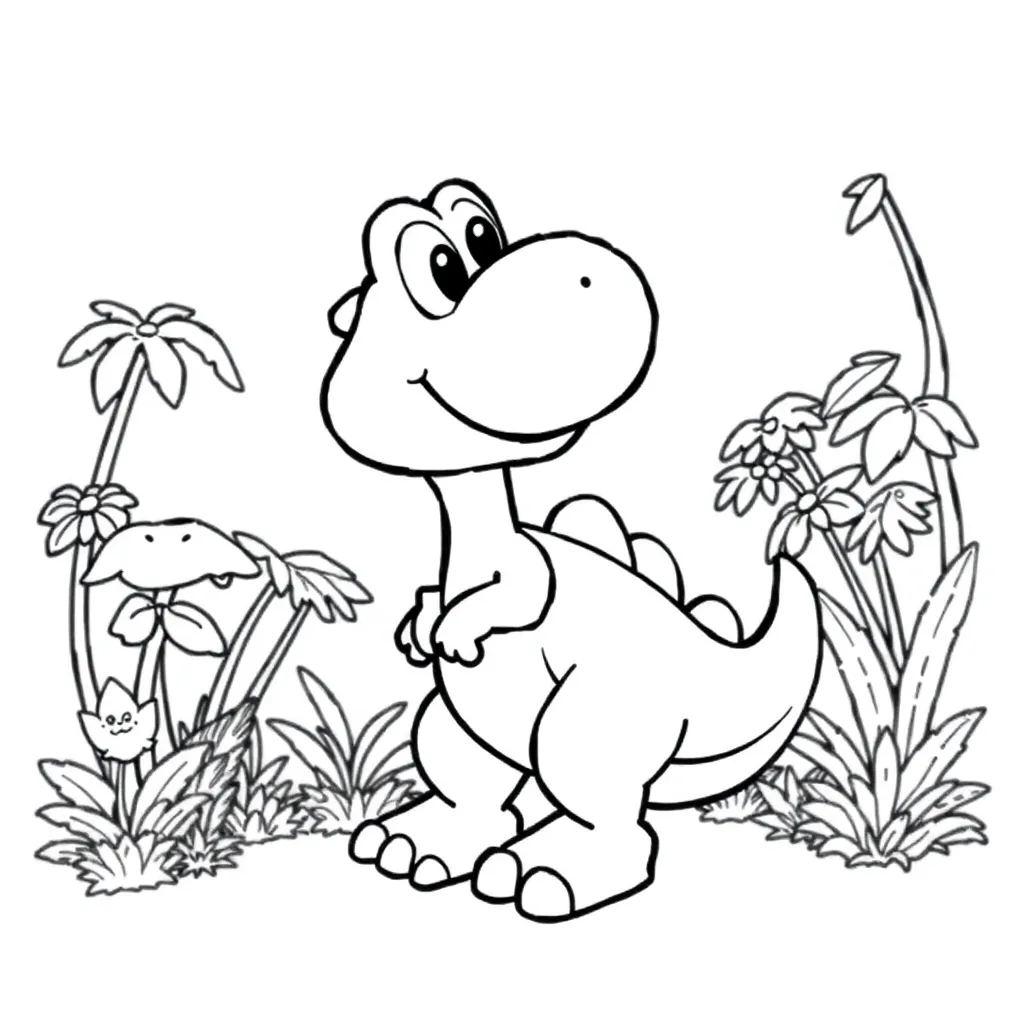 Yoshi coloring page