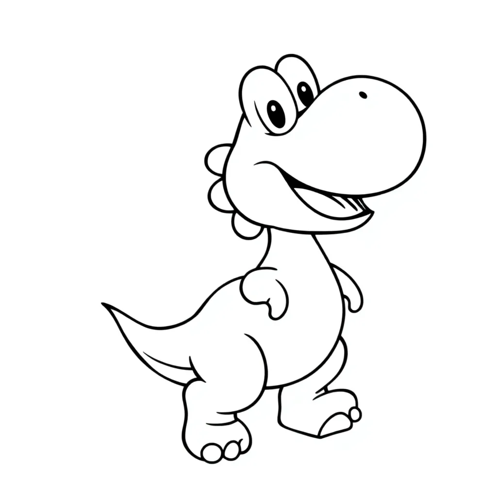 Yoshi coloring page
