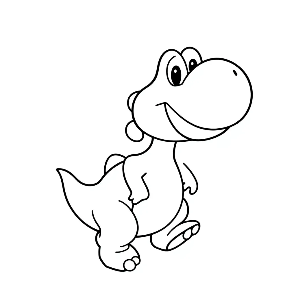 Yoshi coloring page