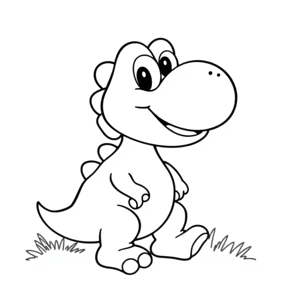 Yoshi coloring page
