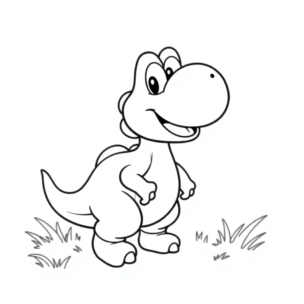 Yoshi coloring page