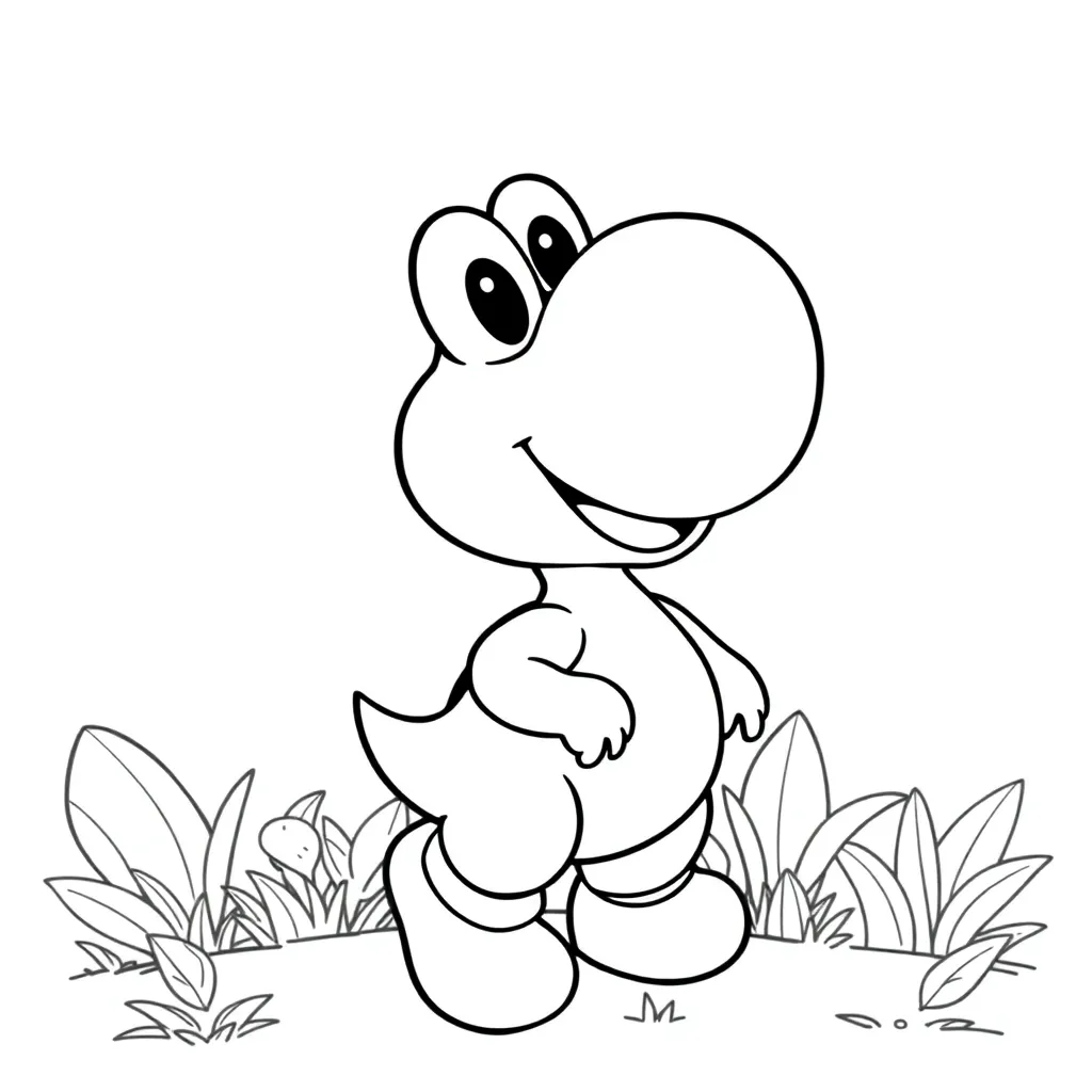 Yoshi coloring page