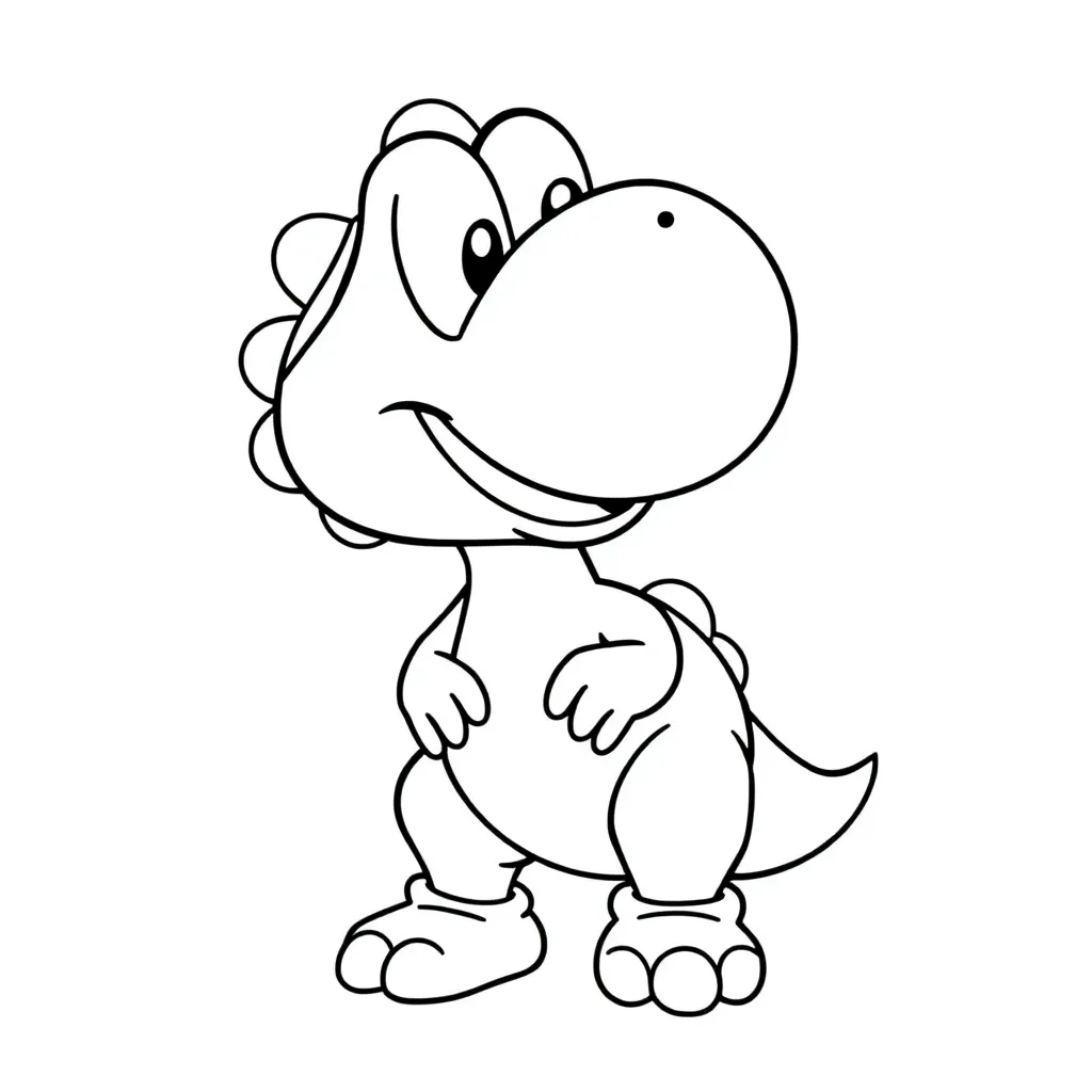Yoshi coloring page