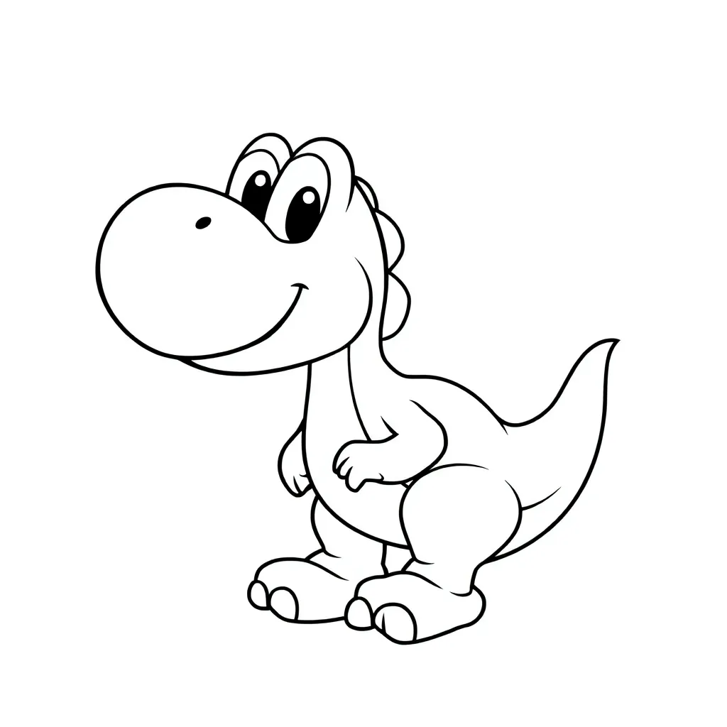 Yoshi coloring page