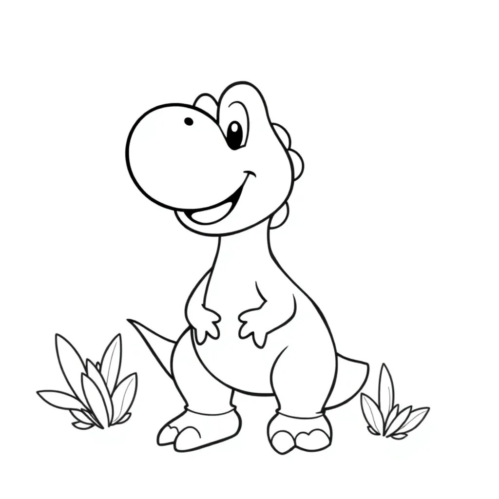 Yoshi coloring page