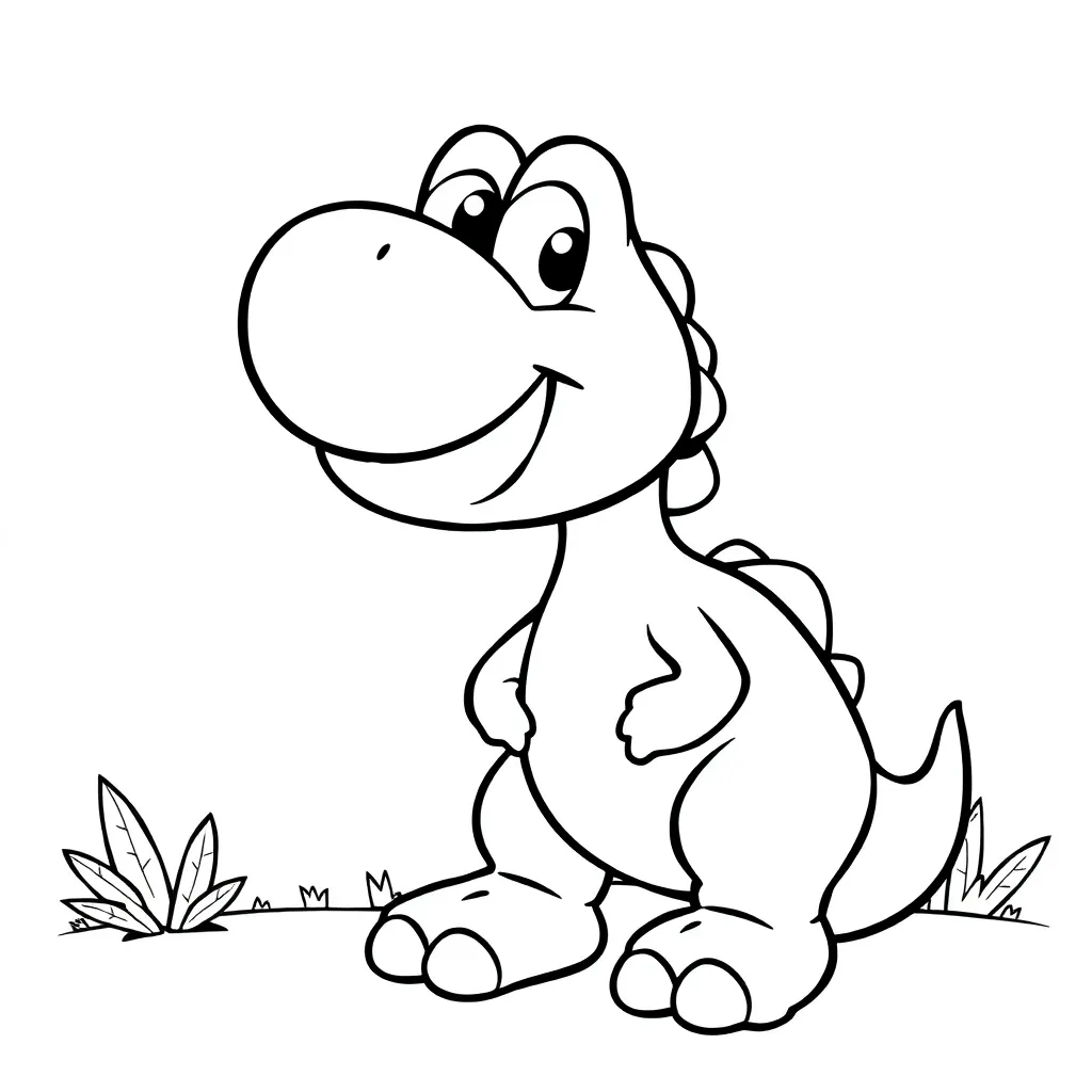 Yoshi coloring page