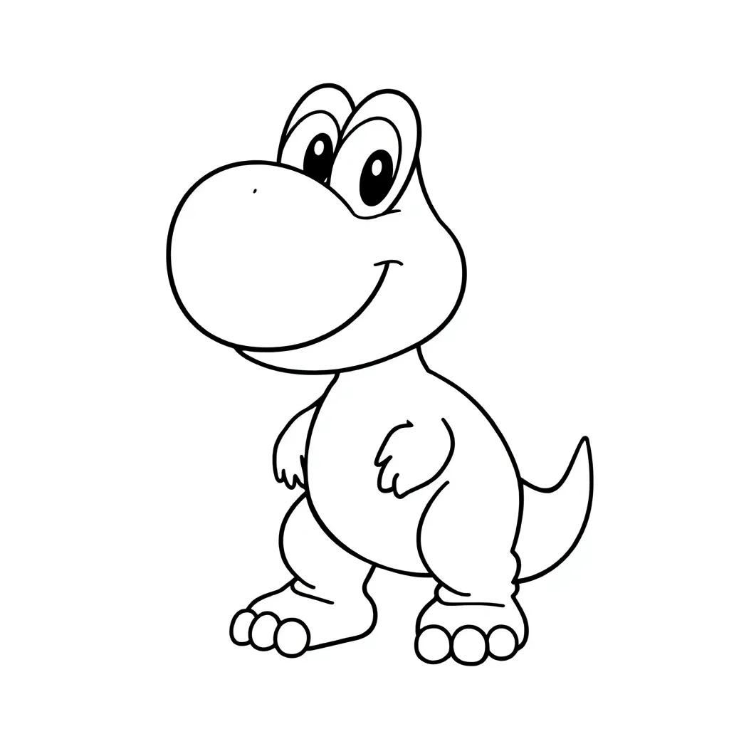Yoshi coloring page