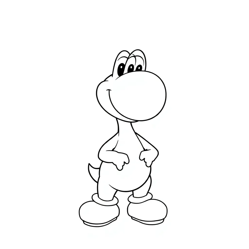 Yoshi coloring page