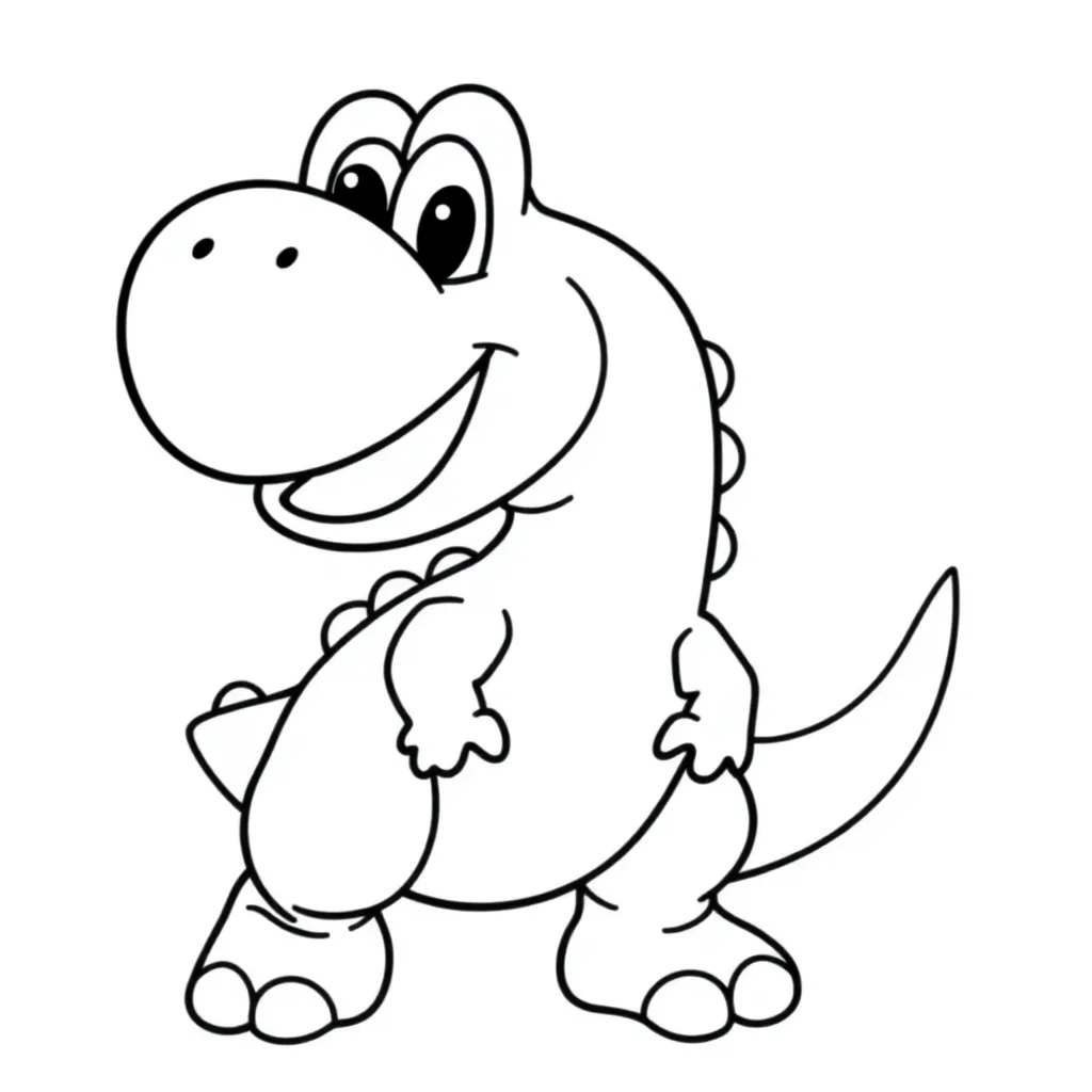 Yoshi coloring page