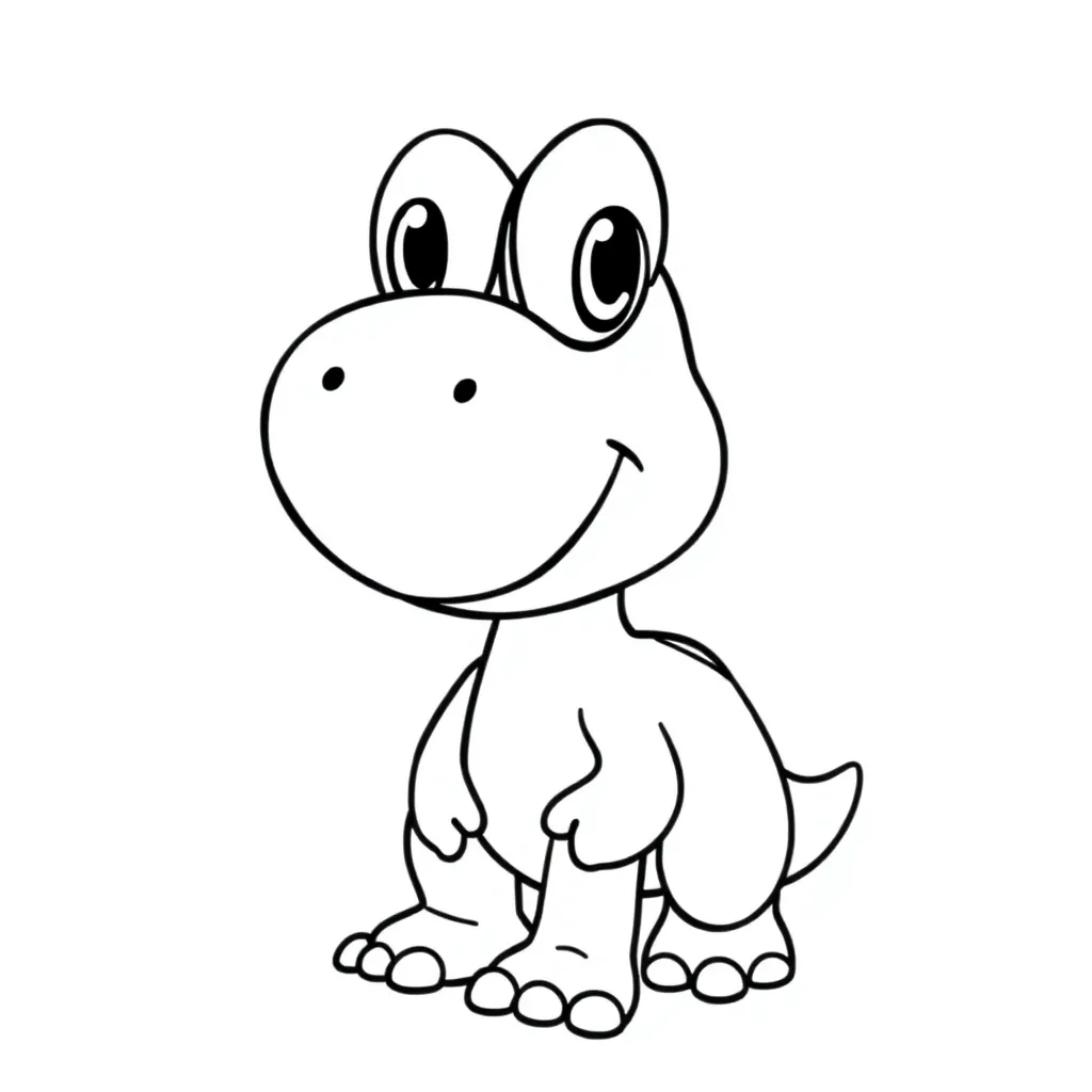 Yoshi coloring page