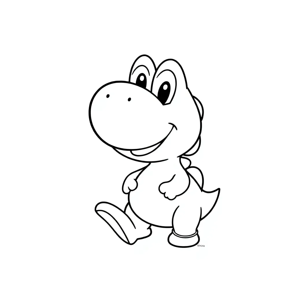 Yoshi coloring page