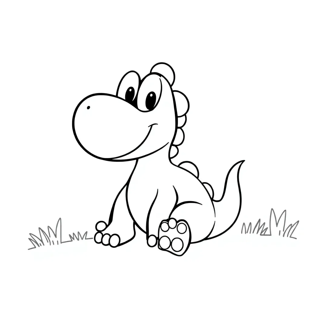 Yoshi coloring page