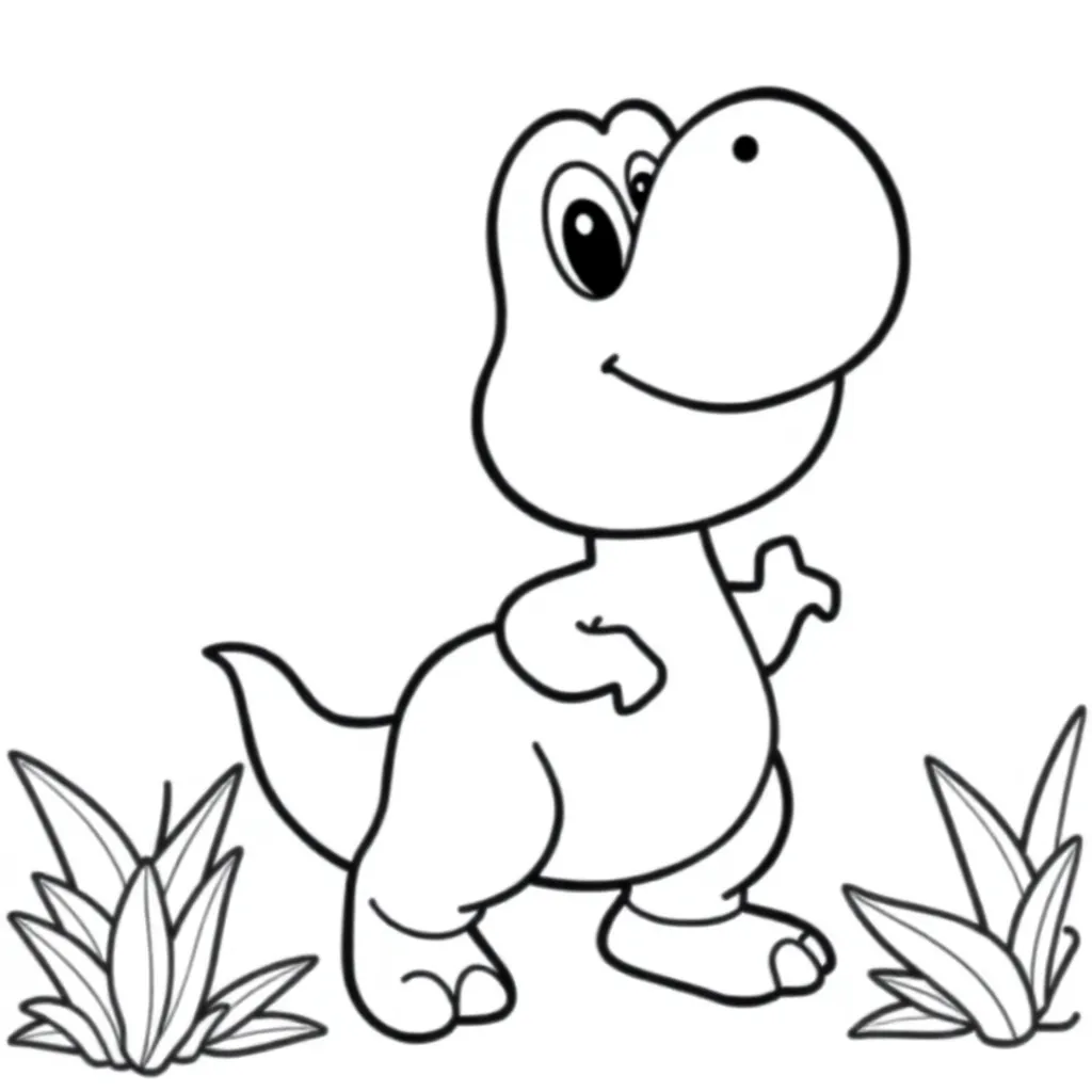 Yoshi coloring page