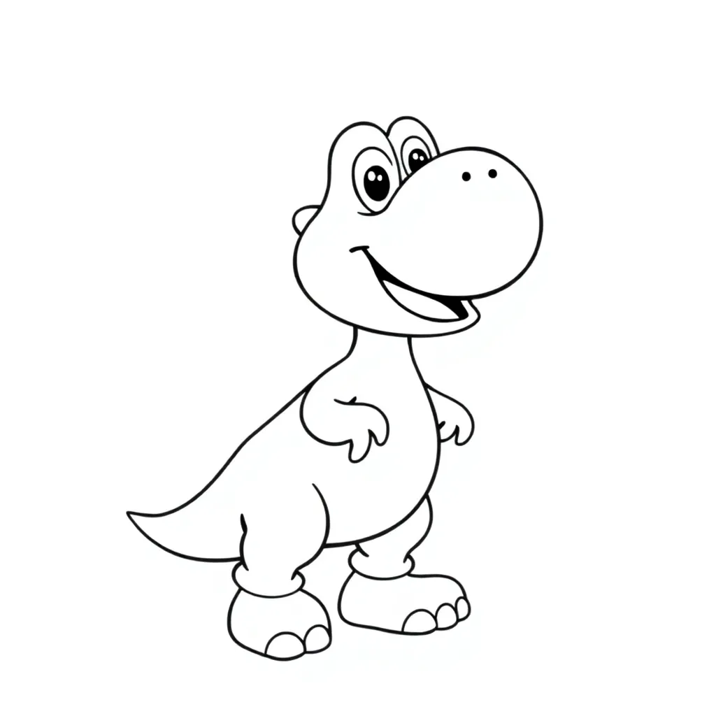 Yoshi coloring page
